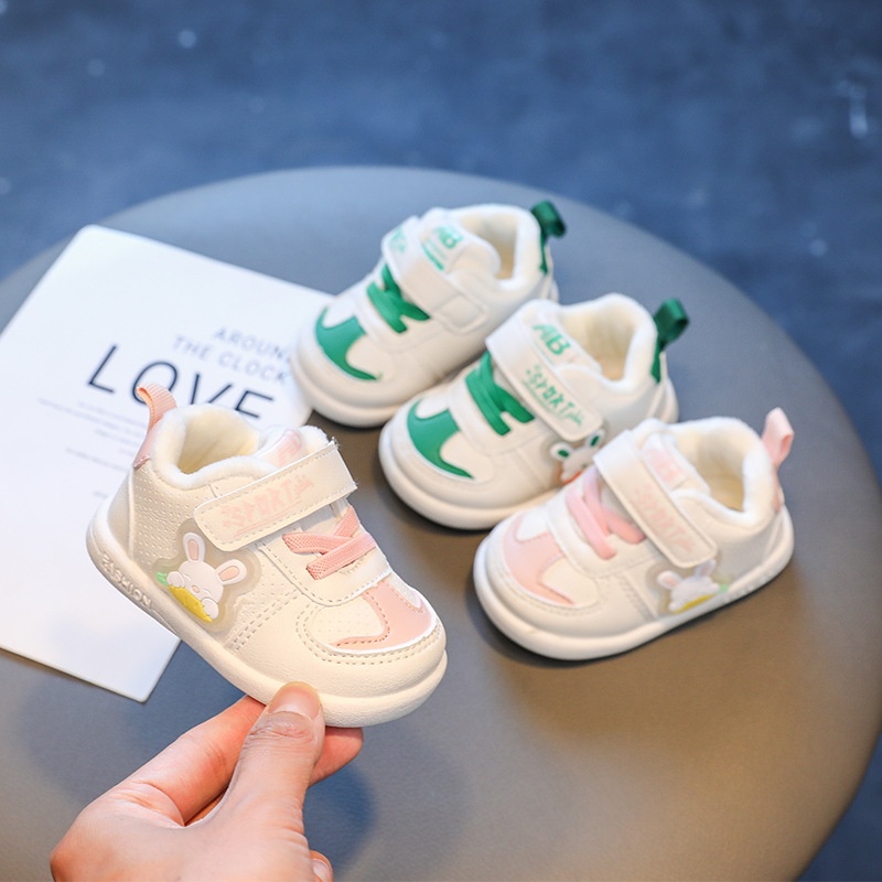 Children's Cotton Shoes Baby Toddler Shoes Soft Sole Cartoon Velcro Winter Shoes1-2-3 Years Old Children's Shoes