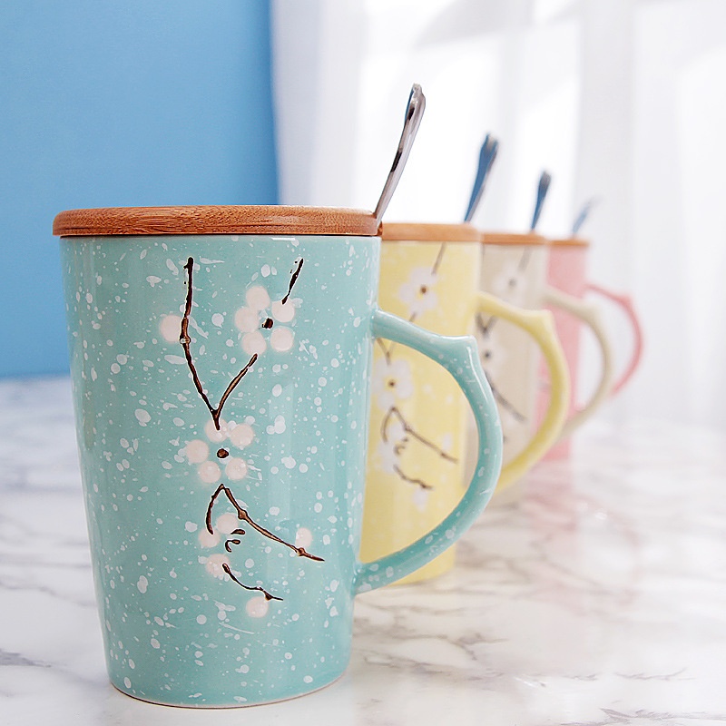 High-value Ceramic Cups,Hand-painted Underglaze Mugs,Large-capacity Drinking Water Cups,Creative Gift Coffee Cups