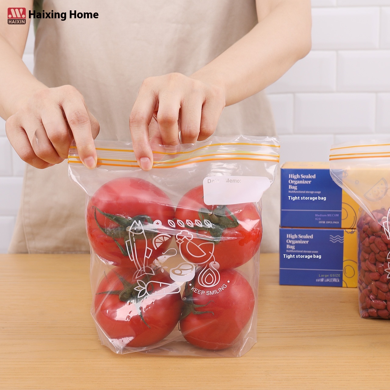 Carefully Selected Transparent Food Preservation Bags Household Thickened Pull-out Food Sealing Bags Combination PEEnvironmentally Friendly Ziplock Bags