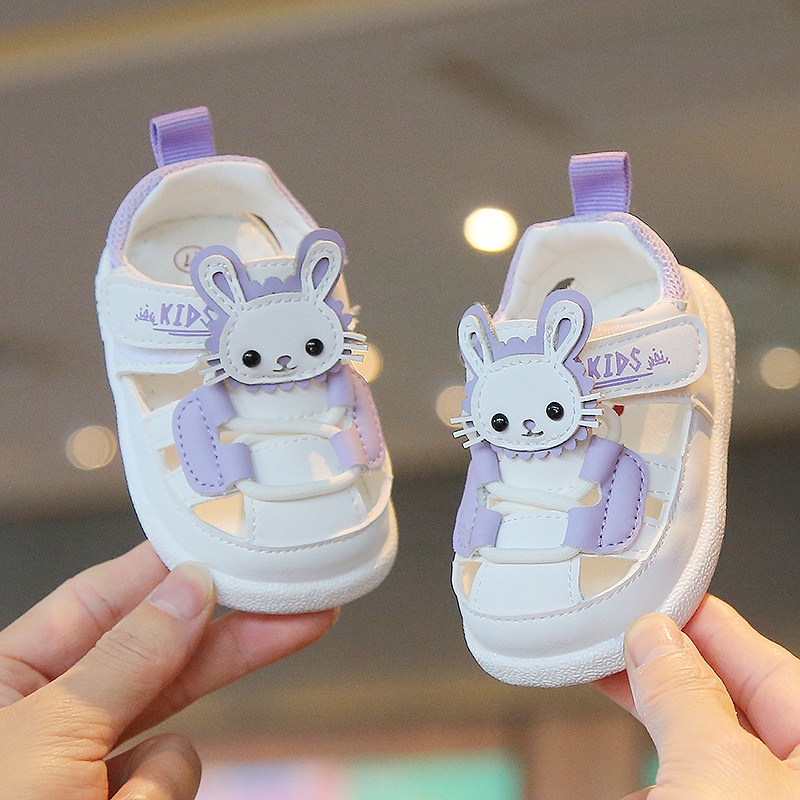 Summer Baby Shoes10-12 Months Baby Toddler Shoes Soft Bottom Closed Toe Sandals Girls Princess Sandals1 To2 Years Old