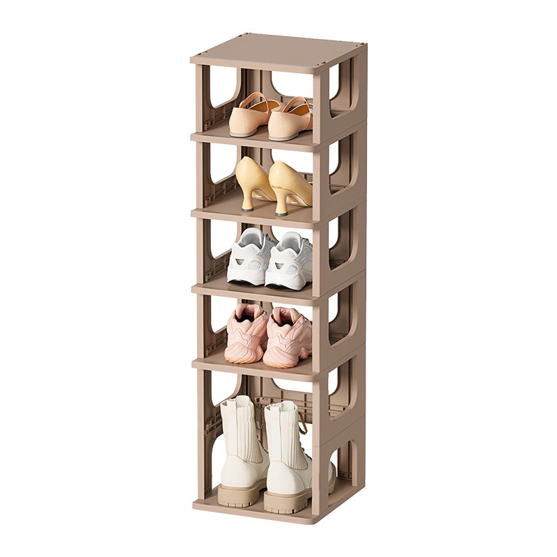 Light Luxury Multi-layer Assembled Shoe Cabinet Home Door Dustproof Storage Shoe Rack Dormitory Space Saving Plastic Shoe Box Rack