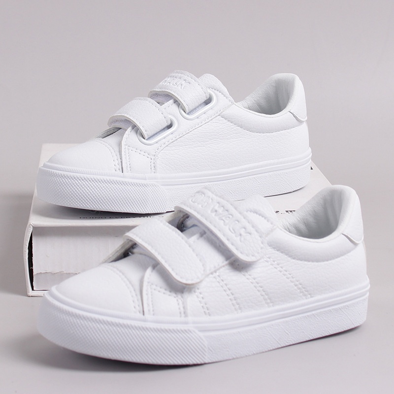 Autumn Children's Sneakers For Middle And Large Children,Microfiber Leather Low-top Casual Sneakers,Student Shoes,White Shoes