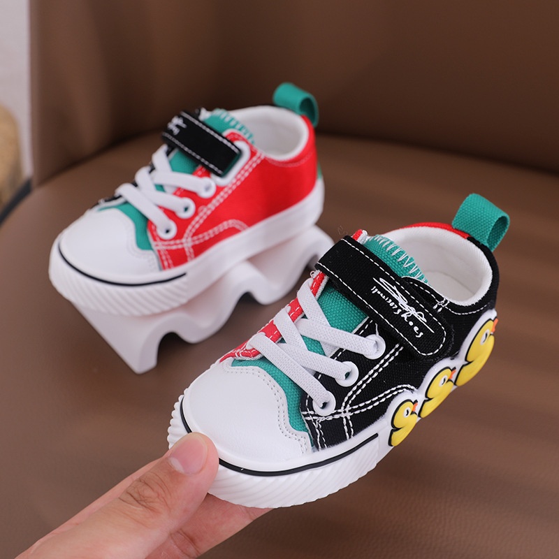 Children's Canvas Shoes Summer Boys And Girls Tendon Soft-soled Cloth Shoes Comfortable Breathable Casual Cartoon Children's Shoes
