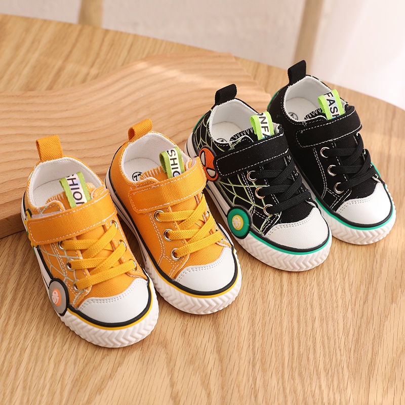 Autumn Children's Shoes Children's Soft-soled Canvas Shoes Boys'Sneakers Cartoon Cow Tendon Sole Children's Cloth Shoes