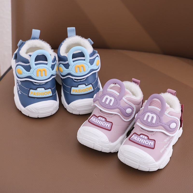 Autumn And Winter Baby Soft Sole Toddler Shoes Anti-kick Light Sole Male And Female Infant Warm Outdoor Shoes