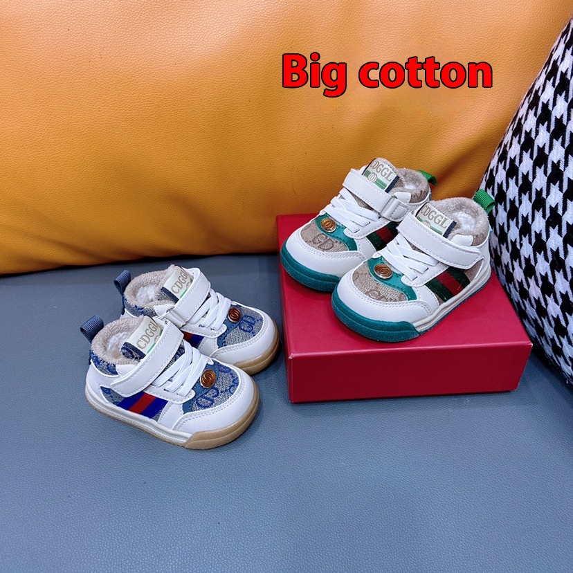 Winter Thickened Soft Sole Baby Toddler Shoes Velcro Boys And Girls Warm Outdoor Shoes0-2 Years Old