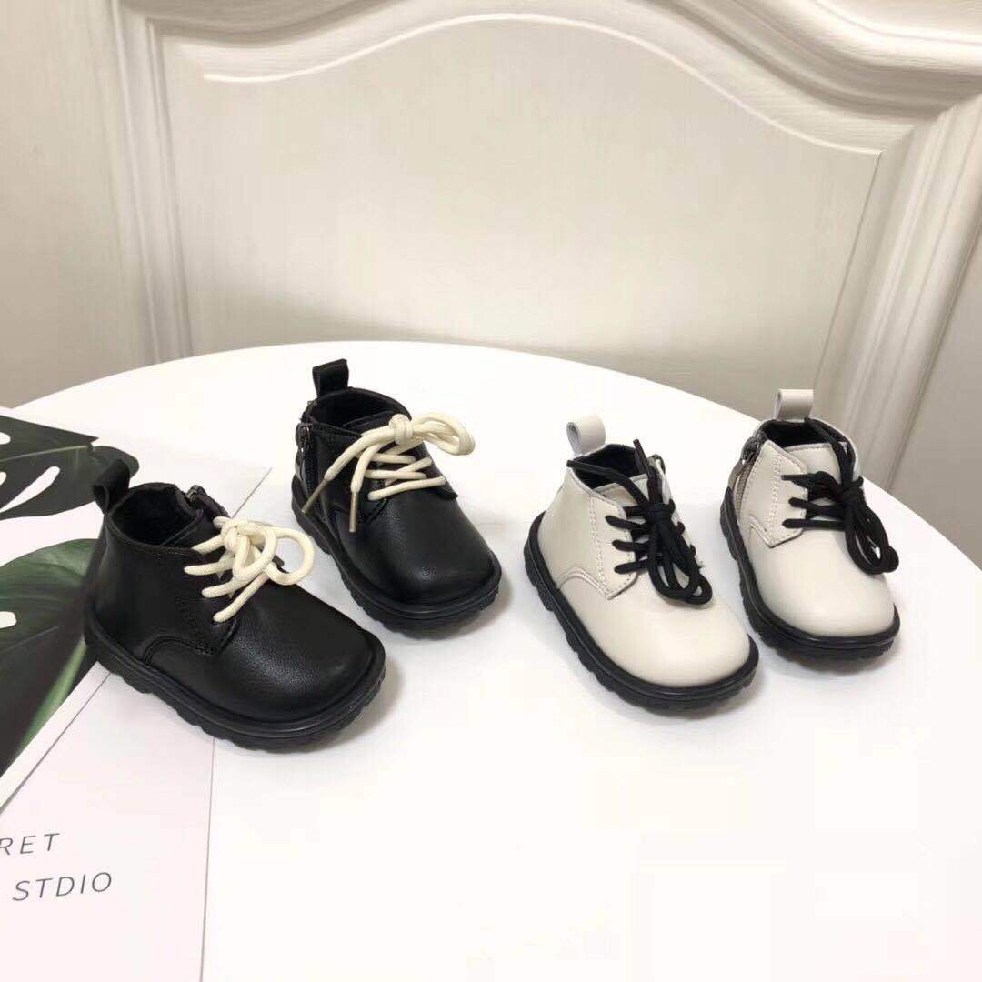 Microfiber Leather Low Top Korean Black Wear-resistant Embroidery Korean Version Of Learning To Walk SGSLearning To Walk Shoes