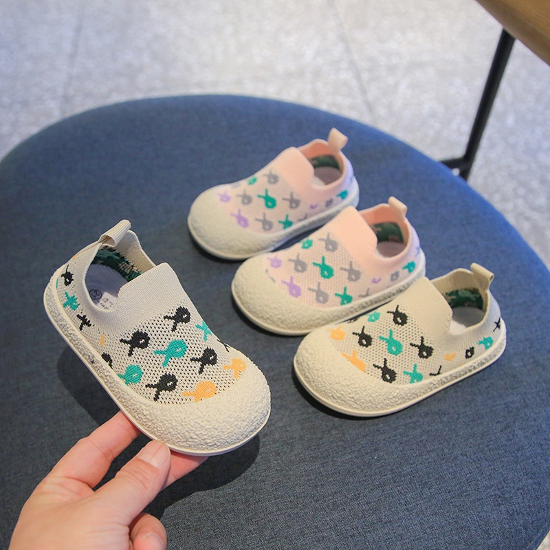 Boys'Shoes Kindergarten Canvas Shoes Children's Slip-on Spring And Autumn Girls'Cloth Shoes Baby Indoor Shoes Korean Version