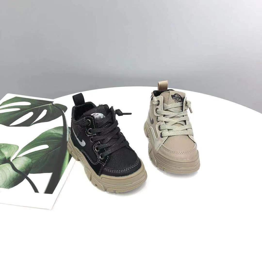 Autumn Viscose Shoes Sgs Warm Low-top One-size Brown Artificial Fur Microfiber Leather Children's Shoes