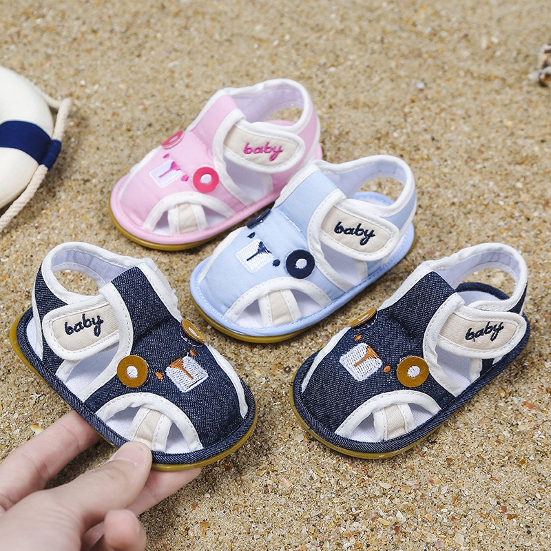 Baby Sandals For Boys In Summer With Soft Sole For6 Months Old Infants,borns,0 To1 Years Old,No Falling Off,Female Toddler Shoes