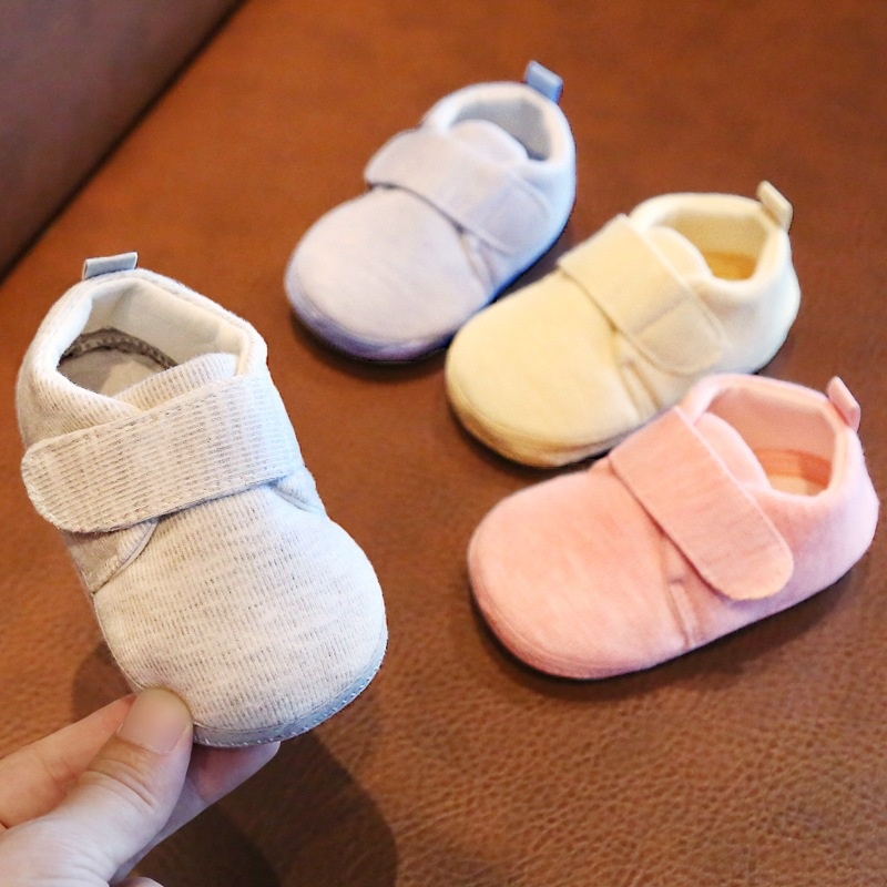 Stock Baby Shoes Spring And Autumn Style0-1 Year Oldborn Baby Toddler Shoes Soft Sole Cotton Shoes