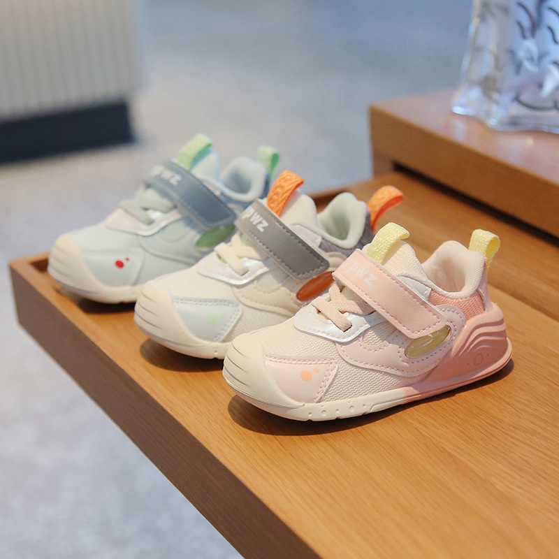 Baby Learning Shoes Soft Sole Boys Spring And Autumn Children's Shoes0-2 Years Old Infant Key Shoes Children's Functional Shoes Girls