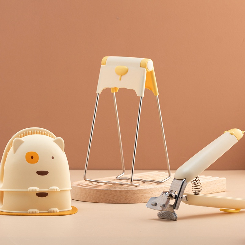 Strictly Selected Department Store Kitchen Anti-scalding Clip Bowl Clip Three-piece Set Heatulation Clip Plate Device Home Kitchen Steaming Clip Casserole Clip