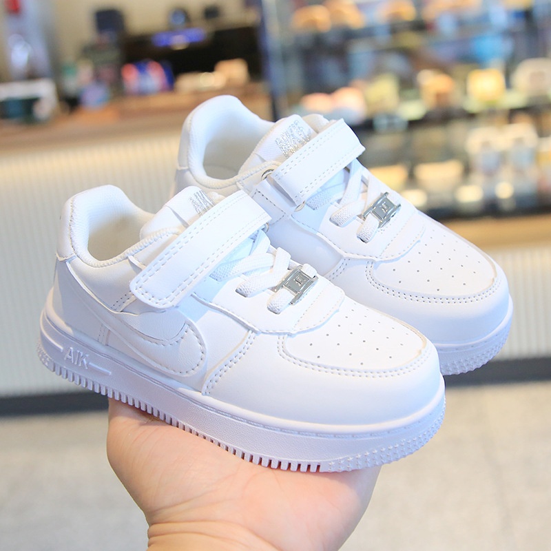 Children's Soft Sole Lightweight Student Shoes Medium And Large Children's White Shoes Brand White Casual Shoes