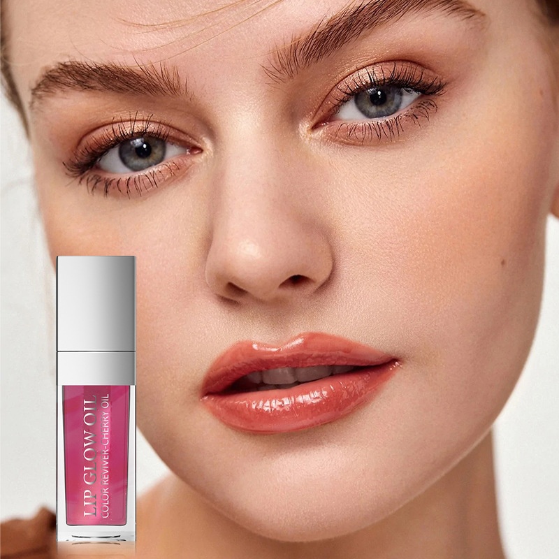 Lip Oil,Moisturizing And Glossy Transparent Lip Gloss,Water Shine Glass Lip Tint
