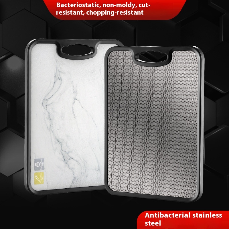 Chopping Board316 Stainless Steel Antibacterial Non-slip Chopping Board Classification Sticky Board Fruit Plastic Chopping Board Double-sided Cutting Board