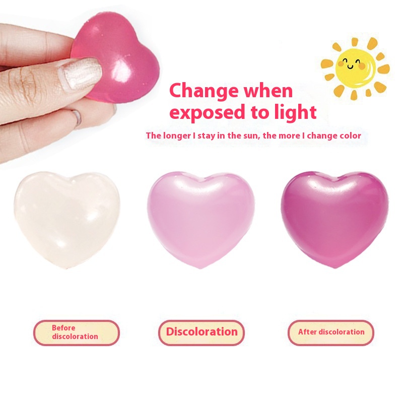 Maltose Light-changing Love Pinching Music Decompression Slow Rebound Venting Ball Toy Light-changing Color Decompression Toy