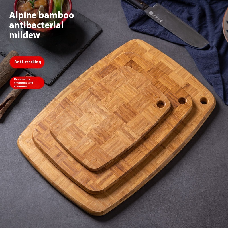 Chinese Bamboo Cutting Board Home Hotel Kitchen Cutting Board Fruit With Hole Handle Cutting Board Large Bamboo Wooden Cutting Board