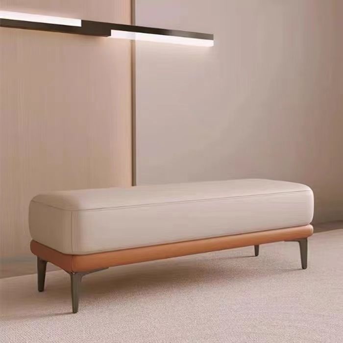Light Luxury Shoe Changing Stool Household Door Long Bench Shoe Changing Stool Entry Modern Simple Cloakroom Low Stool Bed End Stool