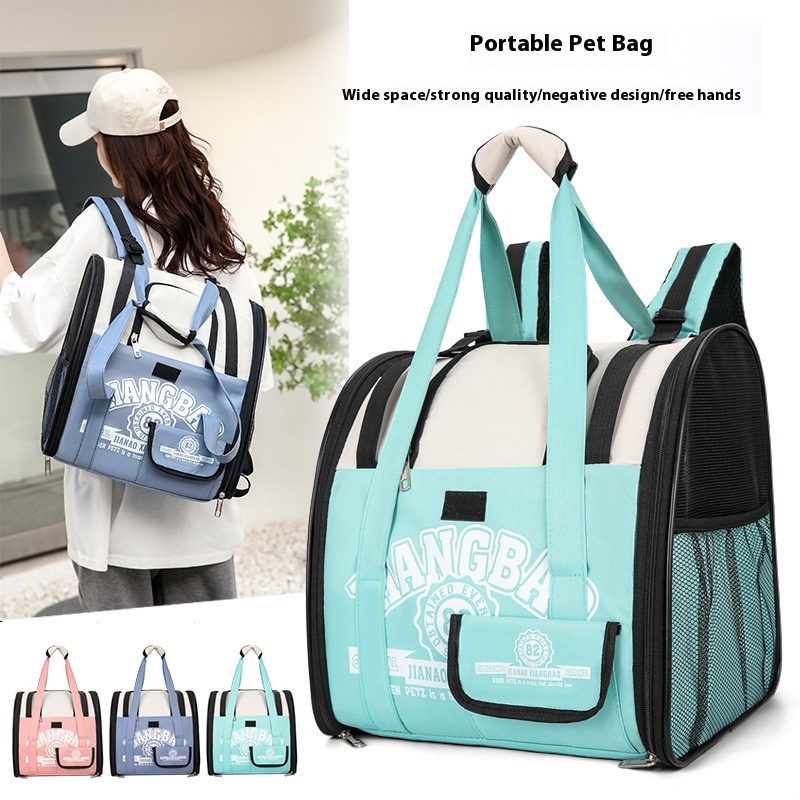 [Pet Backpack]Fashionable And Simple Contrast Color Pet Bag Space Capsule Cat Bag Space Capsule Cat Backpack Dog Bag