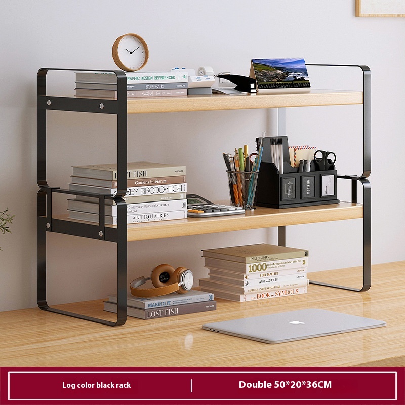 Desktop Bookshelf Small Simple Bedroom Living Room Iron Rack Office Shelf Table Storage Rack