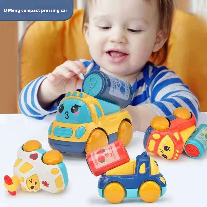 Children's Push Car Boy Inertia Pull Back Car1-3 Years Old Baby Educational Toy Girl Shatterproof Fire Truck