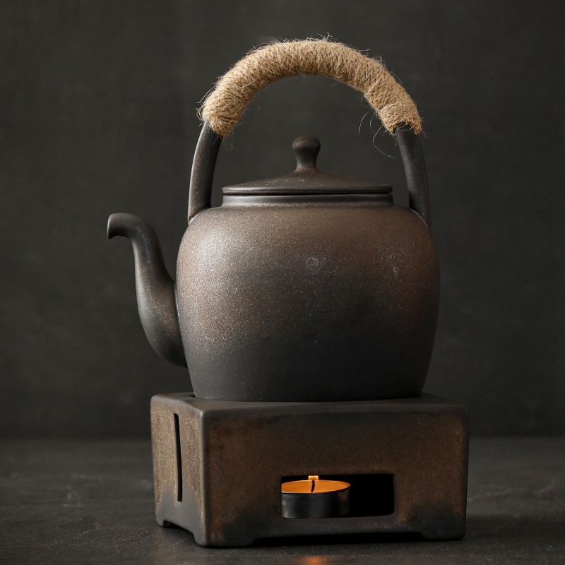 Japanese Tea Warmer Set Tea Stove Candle Holder Handmade Candle Heating Base Home Teapot Tea Stove Candle Holder