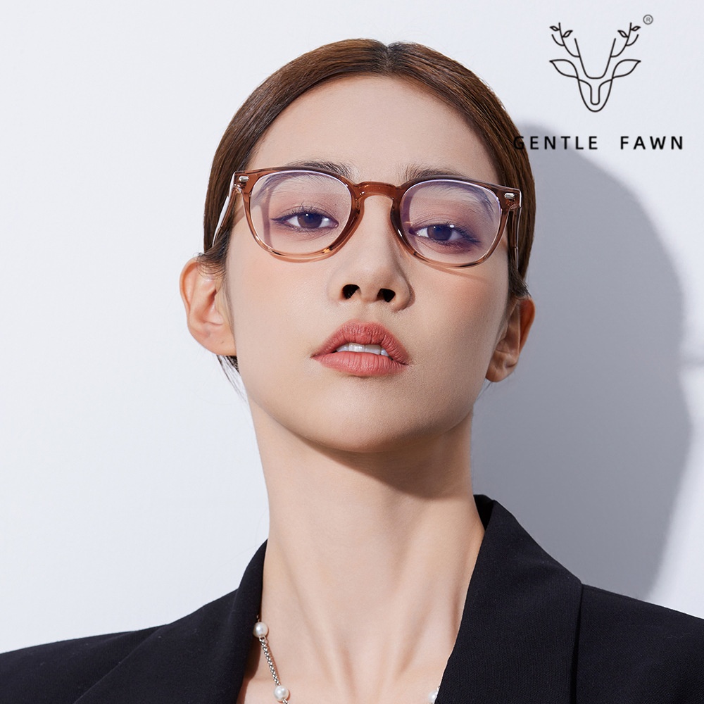 K9115 TRFrame Anti-blue Light Can Be Matched With Myopia Glasses Men's Plate Feet Retro Rice Nail Flat Light Frame Women