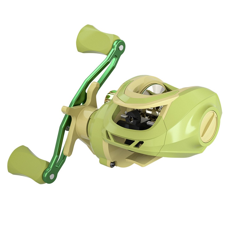 Haodun Universal Cup Water Drop Reel Luya Reel Fishing Reel Sea Rod Reel Full Metal Line Cup Micro Fish Reel Bamboo Green ZQ