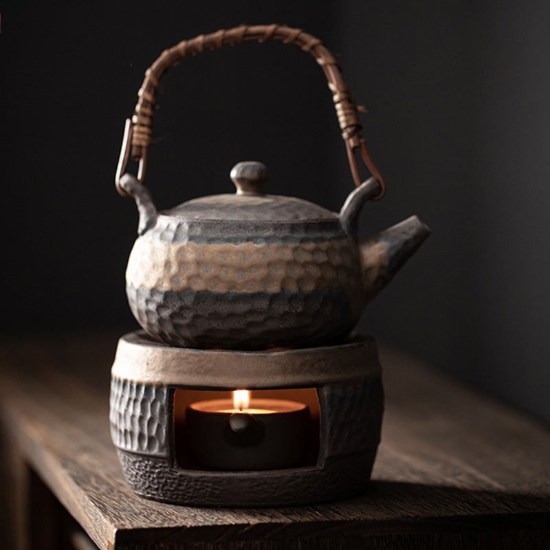 Stoare Tea Warmer Japanese Handmade Retro Tea Warmer Teapot Ceramic Kung Fu Tea Set Warm Tea Set
