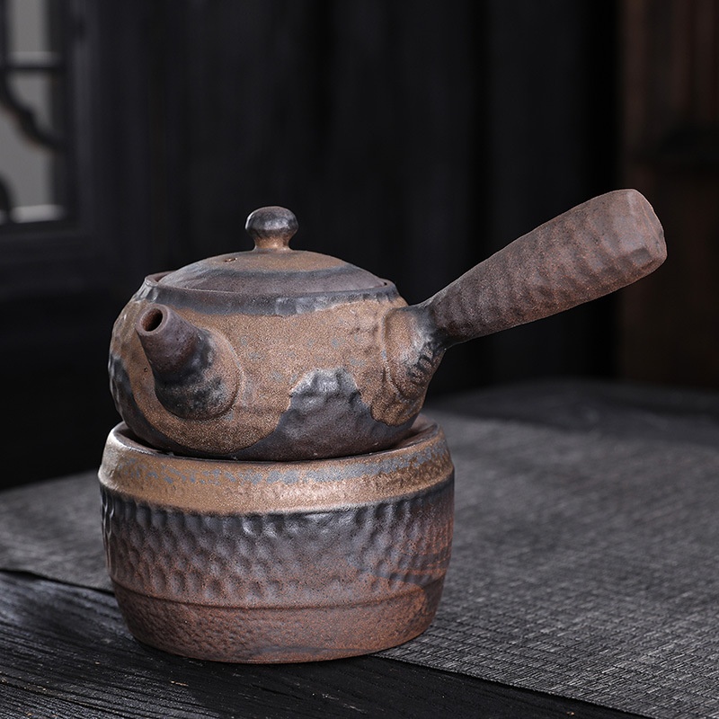 Ceramic Tea Stove Coarse Pottery Tea Stove Candle Heating Water Stove Kung Fu Tea Slow Boiling Ceramic Stove Tea Set Accessories
