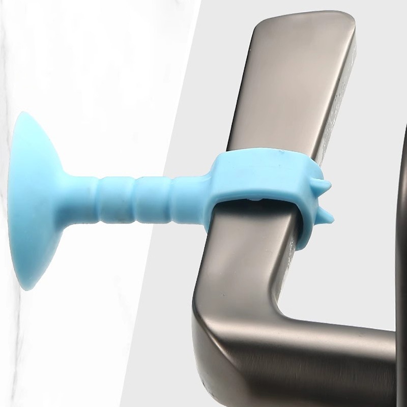 Silicone Door Suction Punch-free Anti-collision Device Household Door Stopper Bathroom Door Stop Anti-collision Pad Suction Cup Bedroom Door Accessories