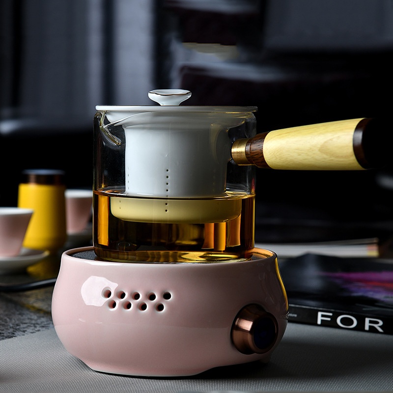 Chengyi Ceramic Electric Ceramic Stove Glass Teapot Kettle Steamer Tea Warmer Tea Accessories