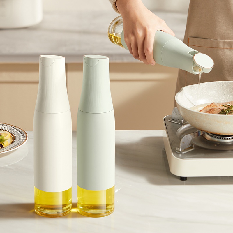 [Hedou]Kitchen Leak-proof Oil Pot Automatic Opening And Closing Seasoning Bottle Glass Oil Pot Sauce Bottle Household Gravity Oil Bottle