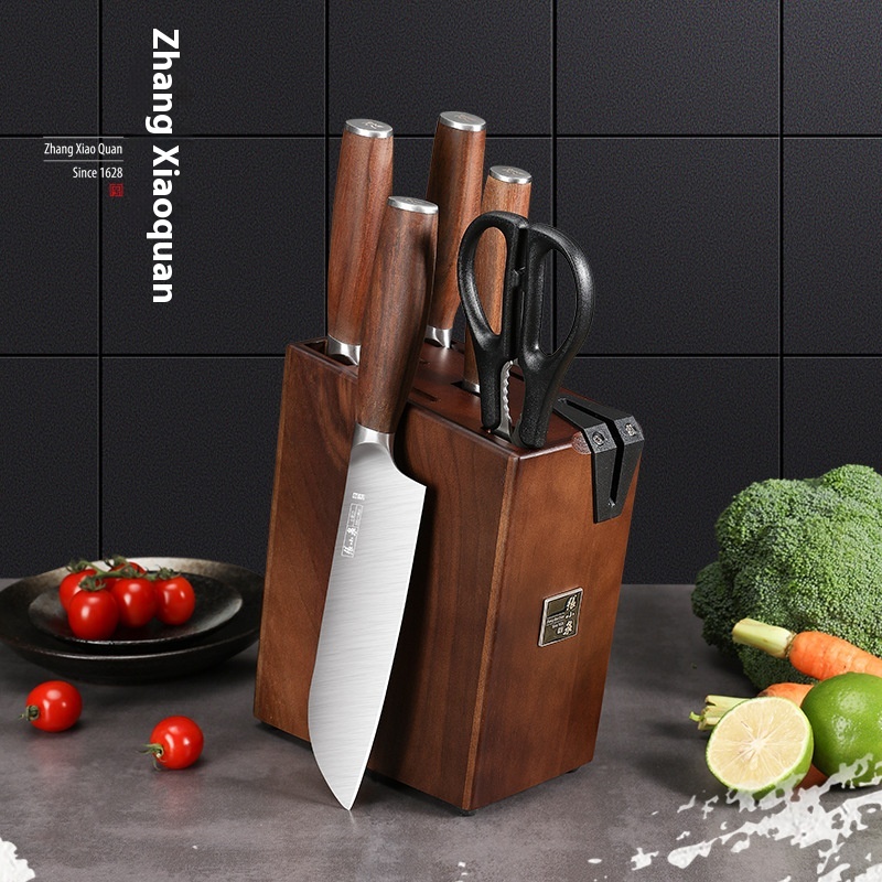 Zhang Xiaoquan Vegetable Knife Set Household Special Slicing Knife Fruit Full Set Of Knives Official Website Genuine Chunrui Six-piece Set