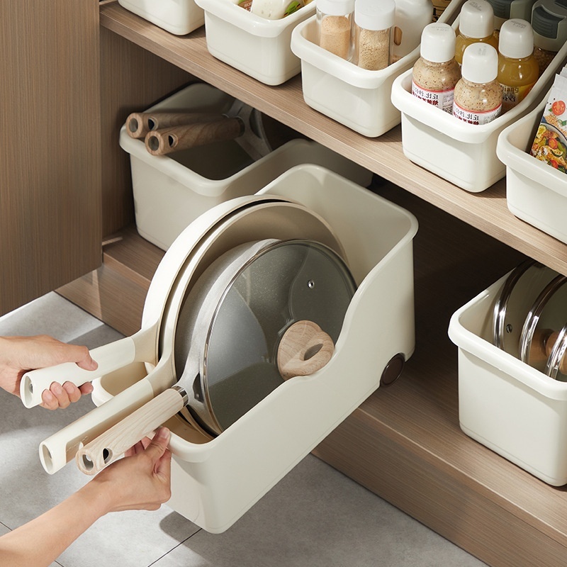 [Hedou C]Kitchen Household Multifunctional Good Things Kitchen Cabinet Storage Box Refrigerator Sundries Storage Box With Pulley