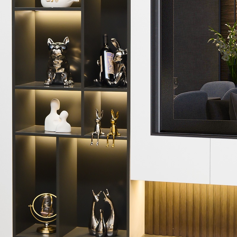 Creative Wine Cabinet Globe Ornaments Light Luxury Home Modern Living Room Porch TVCabinet Simple Soft Decoration Matching