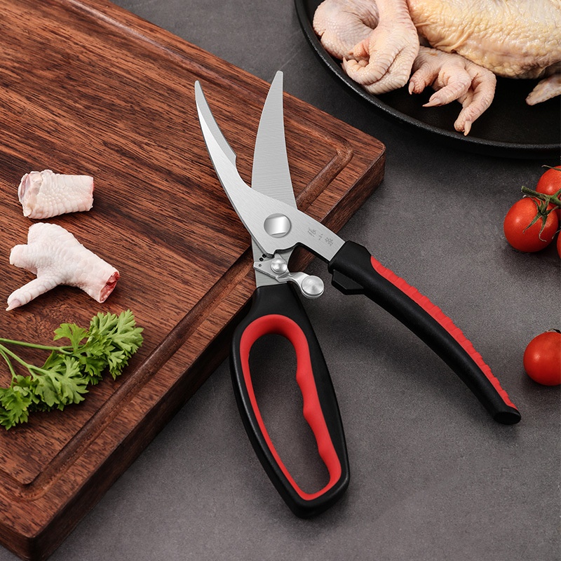 Zhang Xiaoquan Kitchen Scissors Strong Chicken Bone Scissors Multifunctional Stainless Steel Kitchen Scissors Fish Bone Chicken Bone Scissors Home