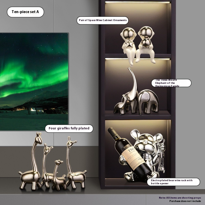 TVCabinet,Housewarming Wine Cabinet,Decorations,Living Room Porch Ornaments,Fortune Fruit Gifts,Wedding