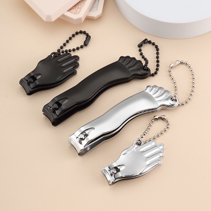 Creative Nail Clippers Carbon Steel Nail Clippers Hand And Foot With Chain Nail Scissors Pedicure Knife Large Trimmer