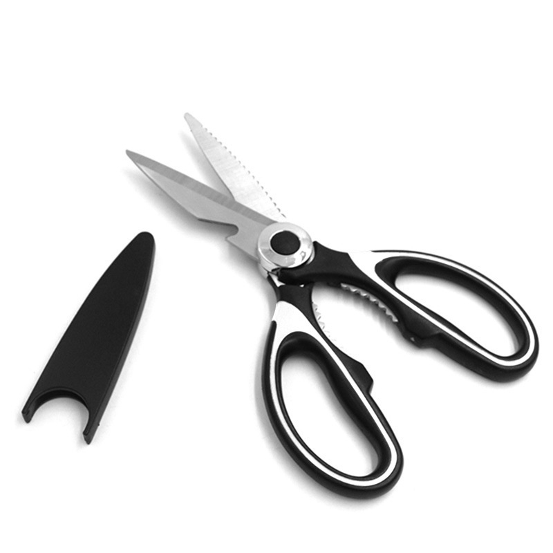 Panda Scissors Stainless Steel Household Scissors Multifunctional Kitchen Scissors Strong Chicken Bone Scissors Food Supplement Scissors Barbecue Scissors