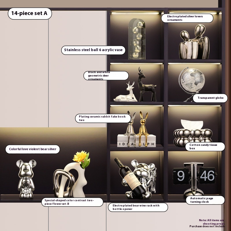 Creative And Simple Wine Cabinet Ornaments Light Luxury Home Modern Living Room Porch TVCabinet Simple Soft Decoration Matching