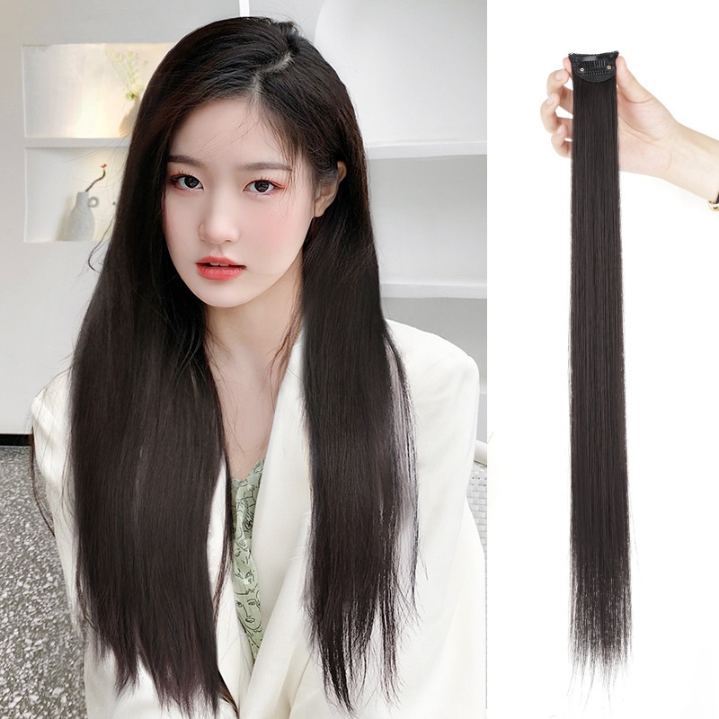 Wig Piece For Women One Card-type Traceless Self-extension Piece Invisible Patch Simulation Fluffy Hair Volume Short Hair Extension Long Hair