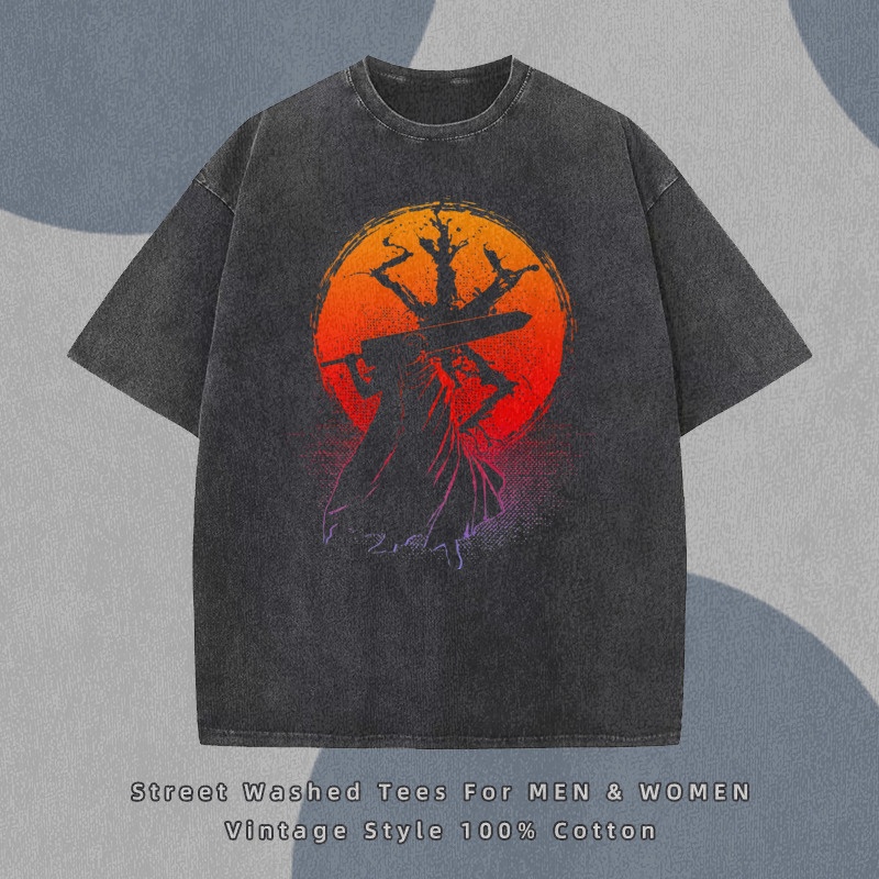 Short-Sleeve T-Shirt With Ba Dye