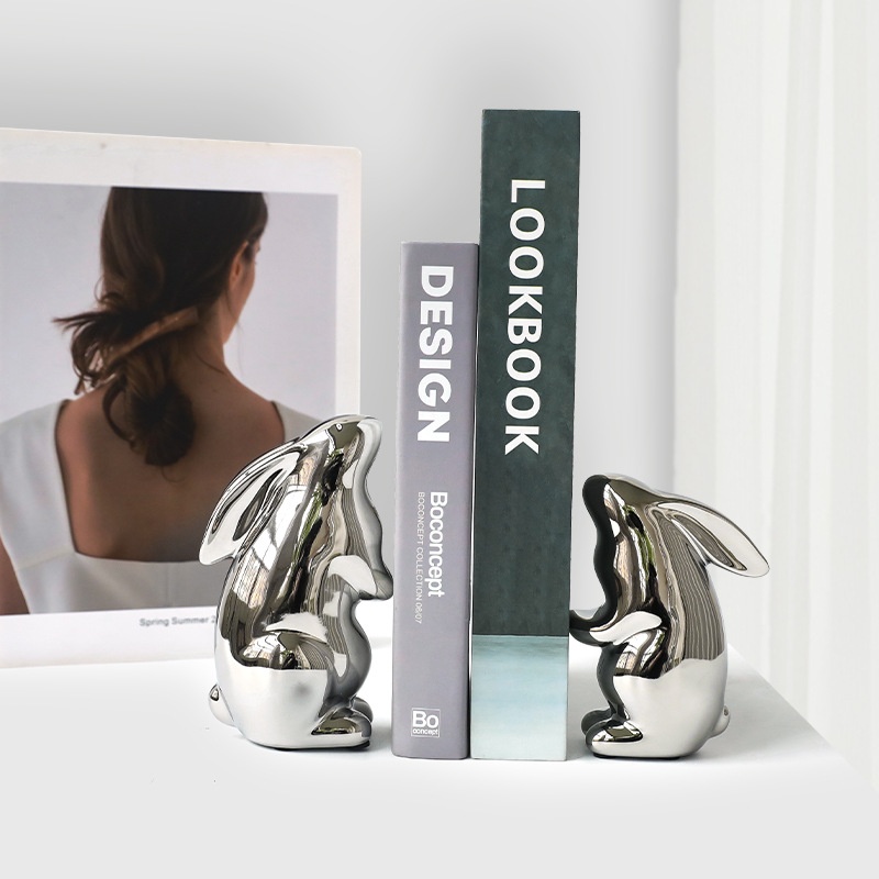 Nordic Light Luxury Hug Bear Rabbit Living Room Bookshelf Bedroom Bedside Porch Ornaments Soft Decoration Desktop Model Room