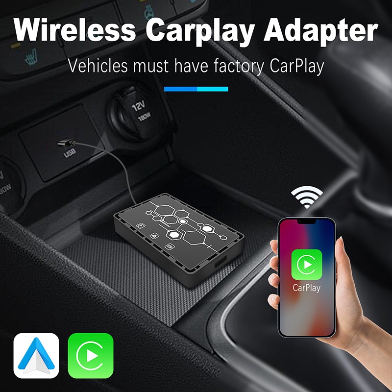 Wired To Wireless Car Play And Android Auto Converter,Supports Android System,You Tube,Netflix,And USBDrive Playback