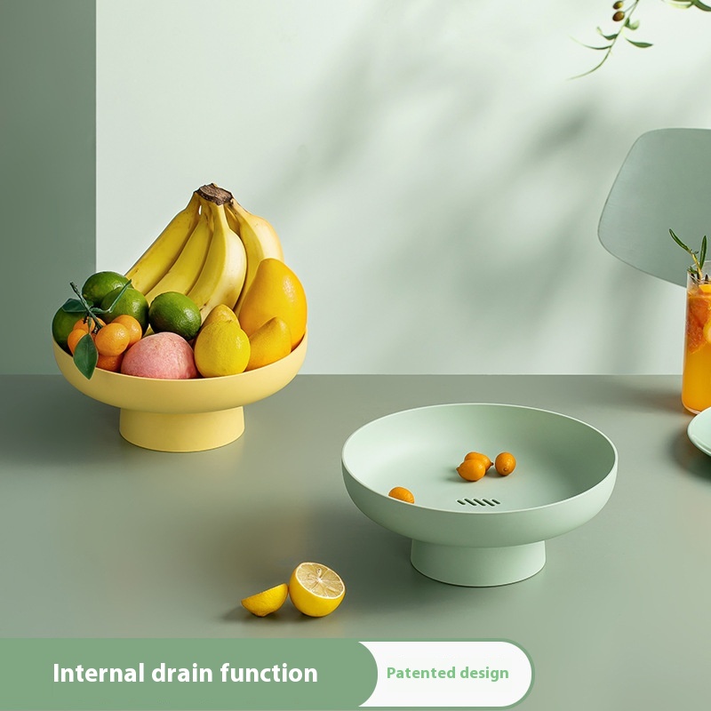 【Hedou】Fruit Plate Living Room Household Fruit Basket Multifunctional Snack Rack European Candy Plate Dessert Table Ornaments