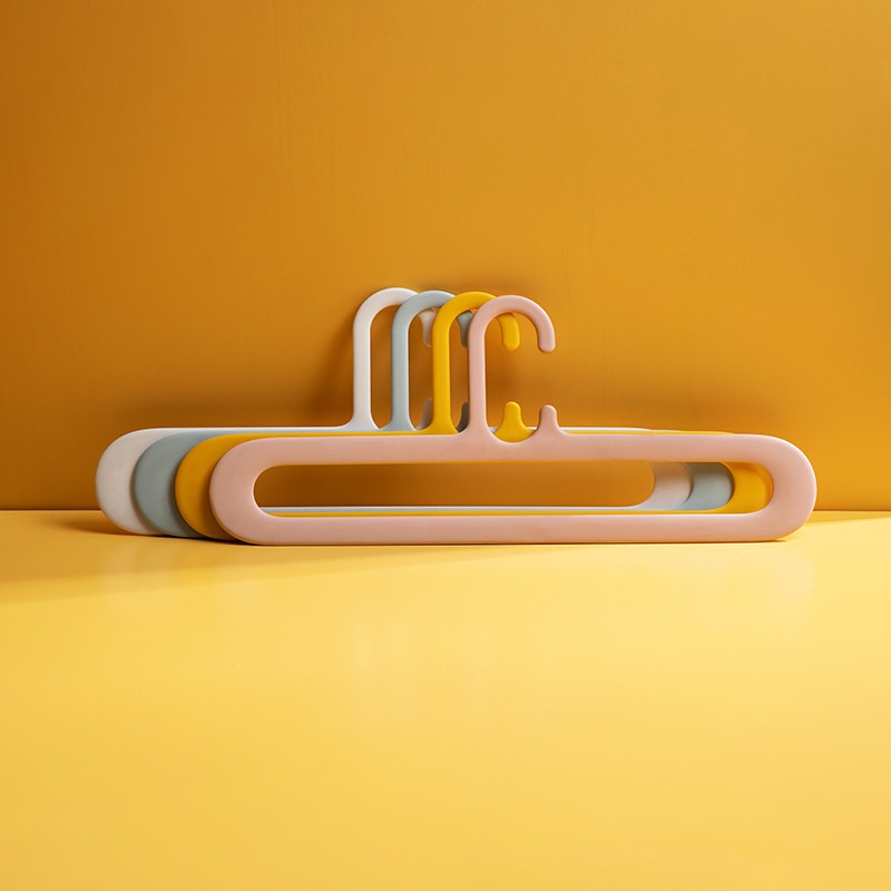 [Hedou]Traceless Hanger Plastic Laminate Non-slip Clothes Rack Simple Flexible Storage Hanger Hook