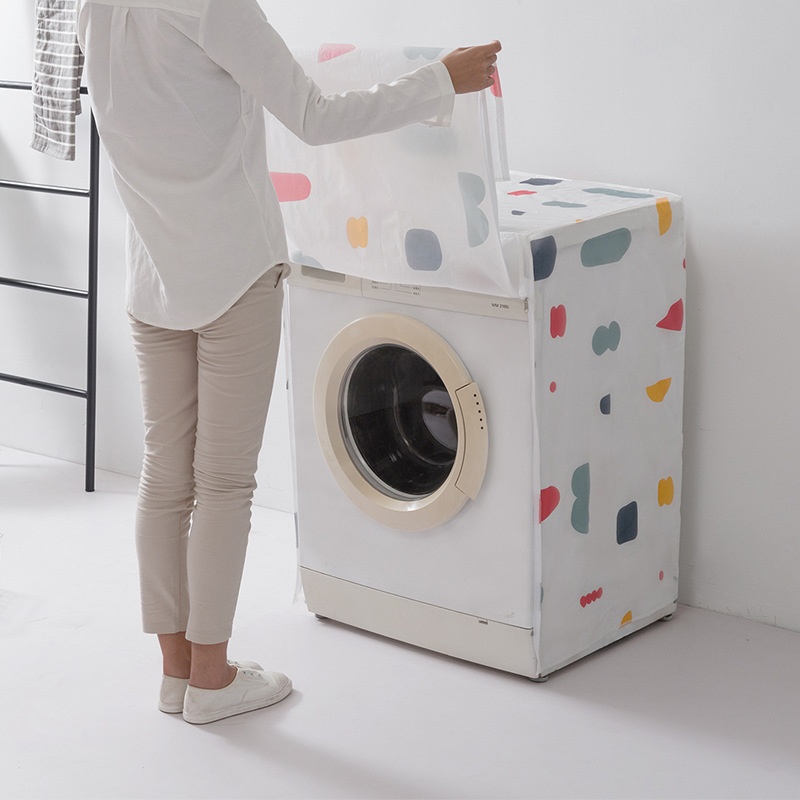 【Hedou】Waterproof Washing Machine Cover,Thickened Sunscreen And Dustproof Cover,Household Fully Automatic Drum Washing Machine Cover