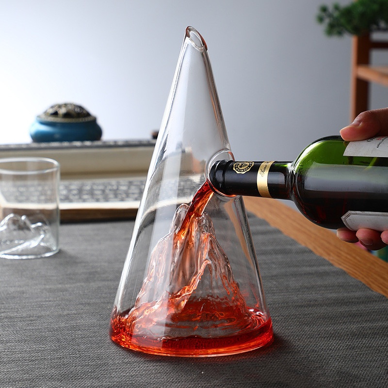 Creative Iceberg Waterfall Mountain View Wine Decanter High Borosilicate Glass Wine Decanter Hotel Wine Set Home Wine Glass